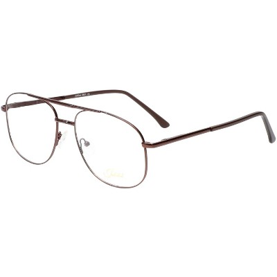 Scott&Zelda SZ7442 Unisex Polarize Bi-Focal Sunglass Navy Blue Silver Brown 52mm Blue Mirror +1.00