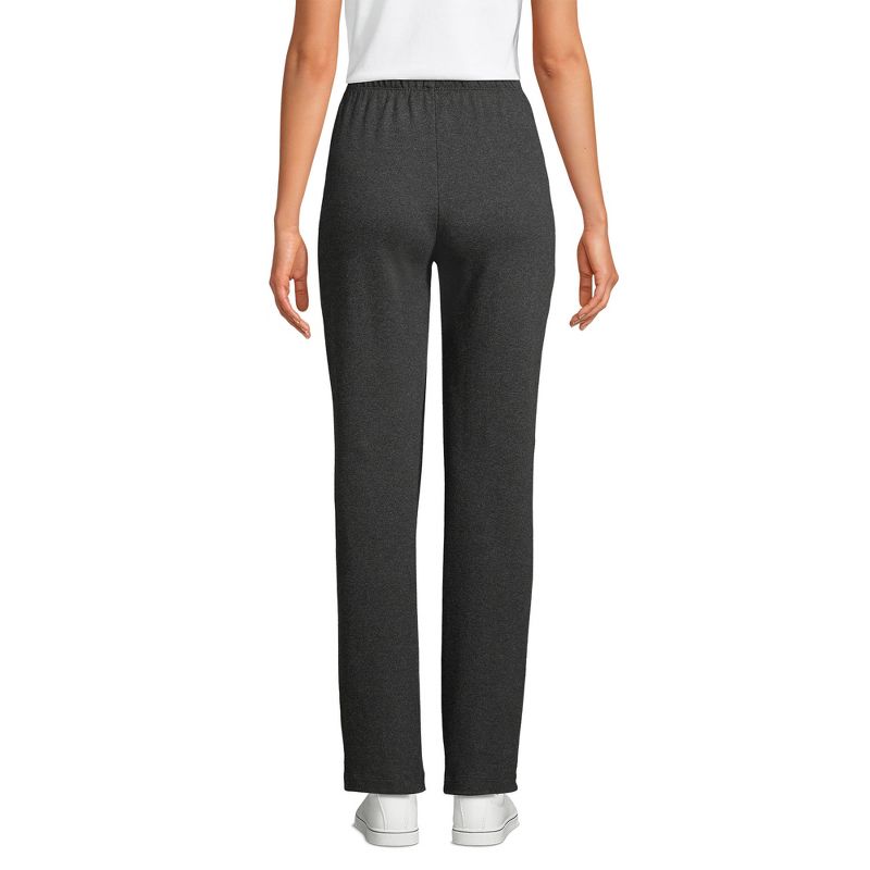 Lands' End Women's Tall Sport Knit High Rise Elastic Waist Pull On Pants, 2 of 7