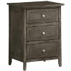 NicBex 3 Drawer Nightstand End Table,Wood Side Table with Round Knob Handles for Bedroom,Living Room,Bedside - 2 of 4