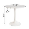 Round Tulip Dining Table for 2-4, MDF Top with Pedestal Base, Mid-Century Style for Home/Office - image 4 of 4