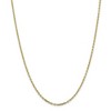 Black Bow Jewelry 2.2mm 10k Yellow Gold Solid Diamond Cut Cable Chain Necklace - 3 of 4