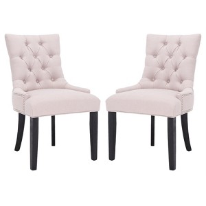 Harlow 19" H Tufted Ring Chair With Nail Head Trim (Set of 2) - MCR4716 - Safavieh Couture - 1 of 4