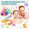 No-Hole Bath Toy Set with Water Slide Track and Fishing Net, Squirting Floating Toys for Kids - 3 of 4