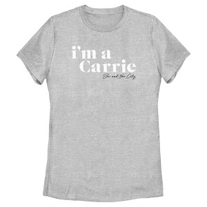 Women's Sex and the City I'm a Carrie Text T-Shirt - 1 of 4