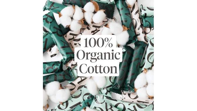 Cora Organic Cotton Tampons Mix Pack - Regular/Super Absorbency - 32ct, 2 of 13, play video