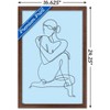 Trends International Female Form Continuous Line Framed Wall Poster Prints - 3 of 4
