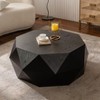 CAVINAS Circle Coffee Table, Modern Hidden Storage Furniture, Coffee Table with Storage for Dining Room, Living Room - 3 of 4