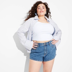 Women's High-Rise Micro Denim Shorts - Wild Fable™ - 1 of 3