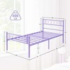 Metal Bed Frame with Headboard and Footboard for Girls and Boys,  Platform Bed Frame - 2 of 4