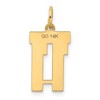 Black Bow Jewelry 14k Yellow Gold, Jersey Collection, Small Number 11 Pendant - 3 of 4