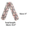 Allegra K Women's Transparent Skinny Organza Scarf Floral Neckerchief Hair Band - 3 of 4