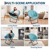 Homhougo Oversized Faux Fur Lazy Chair, Foldable Moon Lounge Chair for Adults, Teens, Kids, Ideal for Bedroom, Dorm & Living Room - 4 of 4