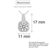 Hollywood Sensation Two Carat Halo Cubic Zirconia Pendant Necklace - 3 of 4