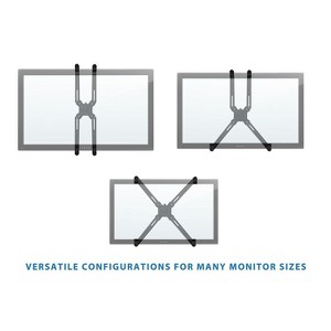 Mount It! VESA Adapter Mount Bracket Kit For Non VESA HP ACER Samsung Dell Asus Monitors | Fits 13 to 30 Inch VESA 75x75 and VESA 100x100, Black - 1 of 4