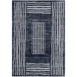 Nuloom Fatimah Striped 5x8 Indoor Area Rug for Living Room Bedroom Dining Room Kitchen, Grey/Ivory - 1 of 4