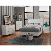 Origins by Alpine White Pearl Nightstand - 2 of 4