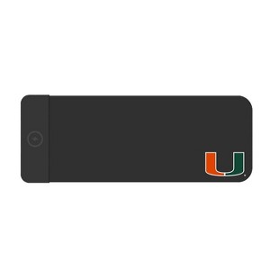 NCAA University of Miami Cloth Wireless Charging Desk Mat - 1 of 2