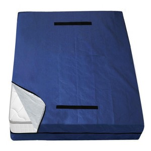 Aoibox Waterproof Queen Mattress Storage Bag Heavy Duty Thick Tarp Cover with Reinforced Handles Strong Zipper Reusable - 1 of 4