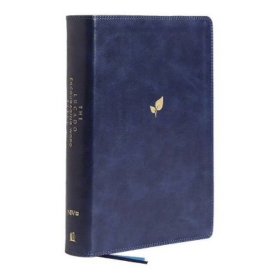 Niv, Lucado Encouraging Word Bible, Blue, Leathersoft, Thumb Indexed, Comfort Print - by  Thomas Nelson (Leather Bound)