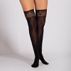 LECHERY Women's Lustrous Silky Shiny Thigh Highs (1 Pair) - 4 of 4