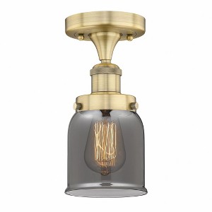 Bell - 1 Light Semi-Flush Mount In Industrial Style-8.25 Inches Tall and 6.5 Inches Wide - 1 of 1