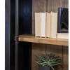 Martin Furniture 94" Toulouse Bookcase Honey/Black: Arched Design, 6 Open Shelves, No Assembly Required - 2 of 4