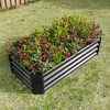 TUYOHW Metal Raised Garden Bed,Rust-Proof Outdoor Planter Box for Vegetables Flowers Herbs,Easy 10 Min Assembly - 2 of 4