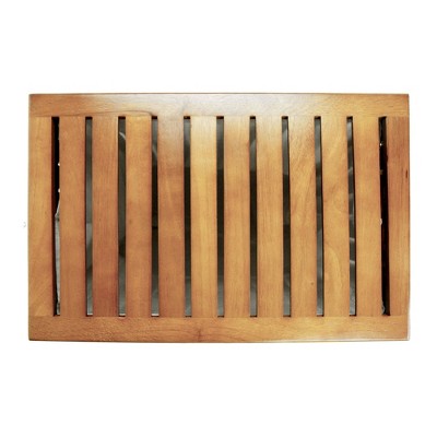 Rectangular Light Wood Bamboo Laundry Hamper with Lid