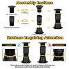 Aoibox Adjustable Height Bed Support Legs 8.5-13 Inch for Bed Frame Slats Reinforcement Replacement 4 Pack Heavy Duty - 3 of 4