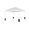 Emma and Oliver Outdoor Event/Tailgate Set with Pop Up Event Canopy with Wheeled Case, Bi-Fold Table and 4 Folding Chairs - 3 of 4