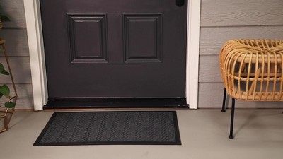 1'6x2'4 Crochet Utility Doormat Gray - Threshold™