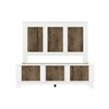 Full Size Platform Bed with Wooden Strip Stickers Decoration - 3 of 4