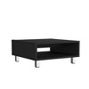 23.6" Engineered Wood Coffee Table with One Shelf and Four Sturdy Legs, Ideal for Living Room or Small Spaces - 3 of 4