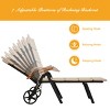 Tangkula Outdoor Rattan Wicker Lounge Chair Folding Patio Chaise w/ Wheels & Cushion - 4 of 4