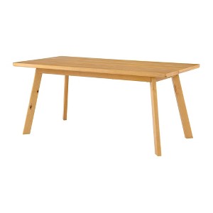 73" Shelburne Dining Table Warm Natural - Alaterre Furniture: Birch Frame, Seats 6, Non-Extension Rectangle - 1 of 4