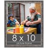 PosterPalooza | Photo Size Textured Black Picture Frame - UV Acrylic, Foam Board Backing, Hanging Hardware - 2 of 4