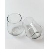 Slickblue Handcrafted Hammered Glass Tumblers, 13.5oz, Set of 2, Vibrant Colored Glass, Perfect for Dining - 2 of 4