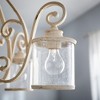Quorum Lighting San Miguel 4-Light Nook Pendant, Persian White, Clear Seeded Shade - 3 of 3