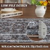 Area Rug for Living Room, Machine Washable Boho Rug for Bedroom, Low Pile Lightweight Thin Floral Vintage Distress Print Pattern Carpet - 3 of 4