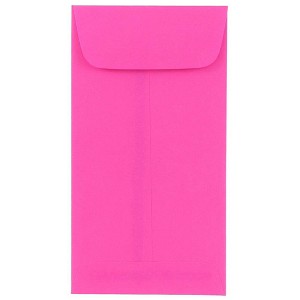 JAM PAPER #7 Coin Business Colored Envelopes - 3 1/2 x 6 1/2 - Red Recycled - 100/Pack - 1 of 1