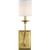 Progress Lighting Bonita 1-Light Wall Sconce, Brushed Nickel, Summer Linen Shade - 4 of 4