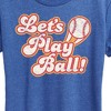 Women's - Instant Message - Lets Play Ball Short Sleeve Graphic T-Shirt - 2 of 4