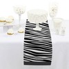 Big Dot of Happiness Zebra Print - Petite Safari Party Paper Table Runner - 12 x 60 inches - 2 of 4