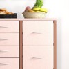 15-Drawer Dresser, Tall Storage Organizer with Metal Frame and Wood Tabletop, Fabric Chest of Drawers for Living Room, Multi-Functional Storage Unit - 3 of 4