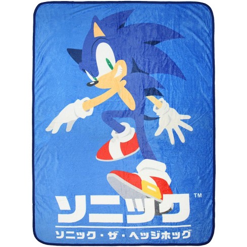 Sonic the hedgehog plush blanket hot sale