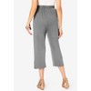 Roaman's Women's Plus Size Petite Soft Knit Capri Pant - 3 of 4
