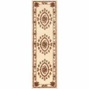 Well Woven Pastoral Medallion French European Floral Formal Traditional Modern Classic Thick Soft Area Rug - 1 of 4