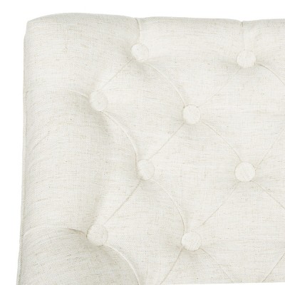 Polished Espresso and Crème Tufted Transitional Desk Chair