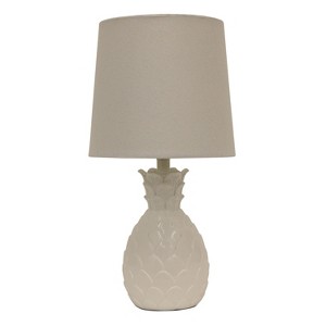 Pineapple Table Lamp White (Lamp Only) - Decor Therapy