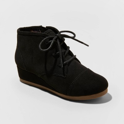 black wedge booties target